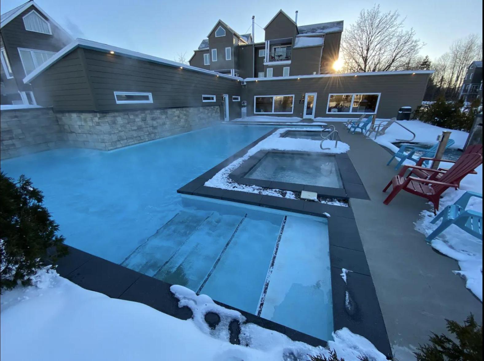 Condos Vacances Msa 2Ch Avec Piscine Et Spas Exterieurs Gratuits 4 Saisons!! بيوبره المظهر الخارجي الصورة